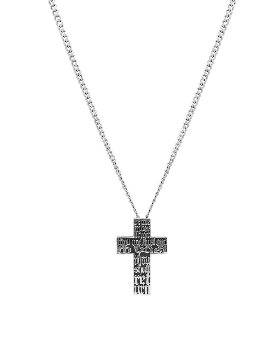 【RACER WORLDWIDE】Remember Cross 925 Silverネックレス Remember Cross 925 Silver Necklace – Racer Worldwide