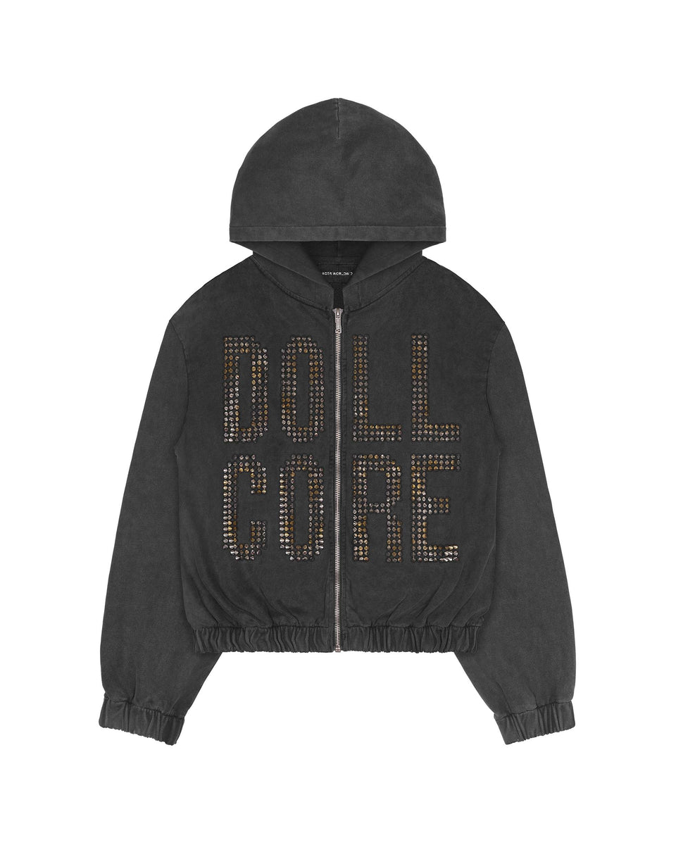 関税込★RACER WORLDWIDE★ドールコア ブラックスパイクパーカー Doll Core Black Spike Hoodie – Racer Worldwide