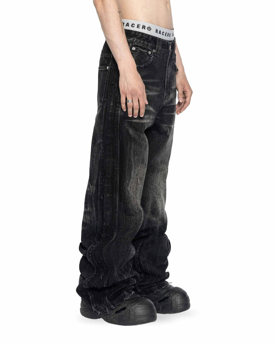 racerworldwide ハードダメージデニム