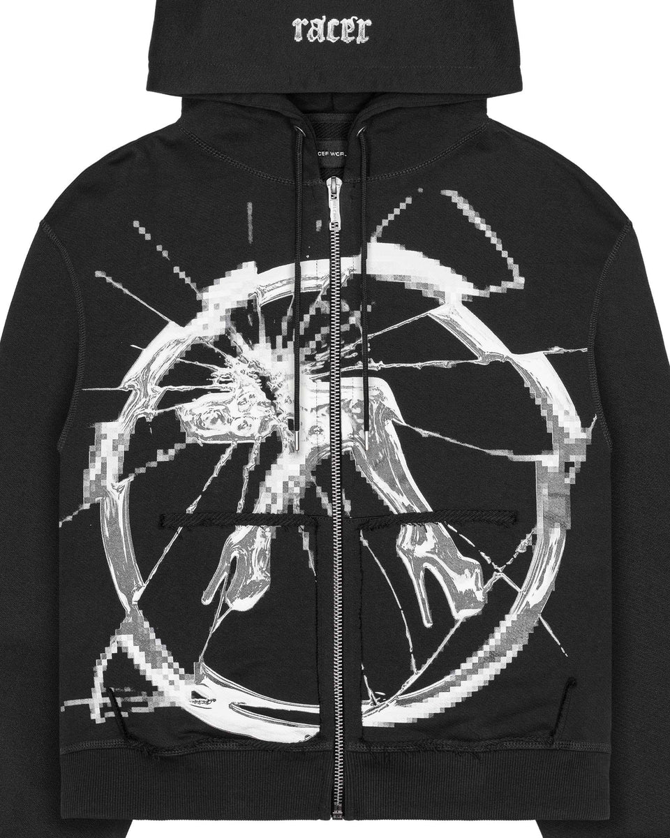 Black Jessica Zip Hoodie – Racer Worldwide