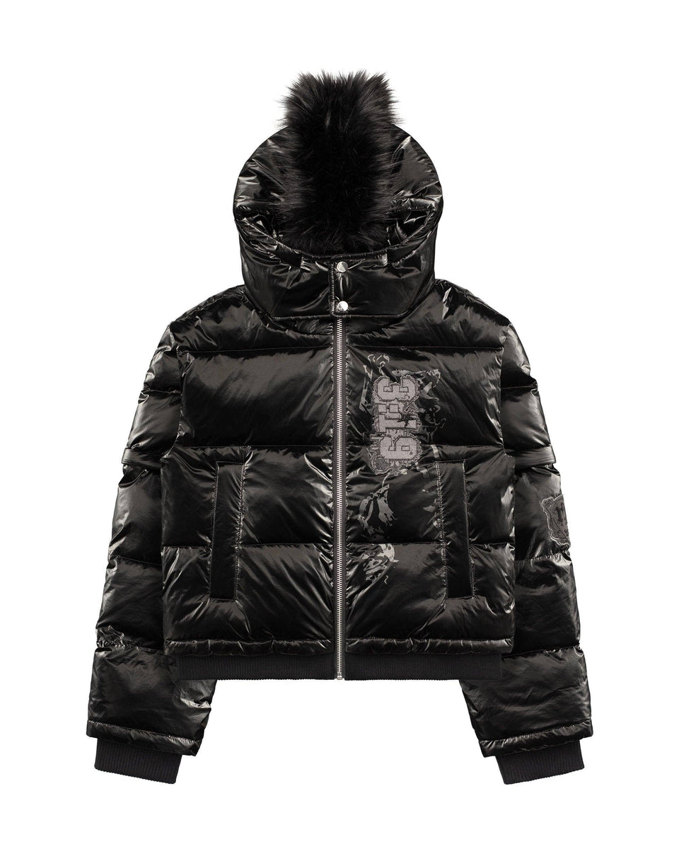 Convertible Puffer Jacket Navy