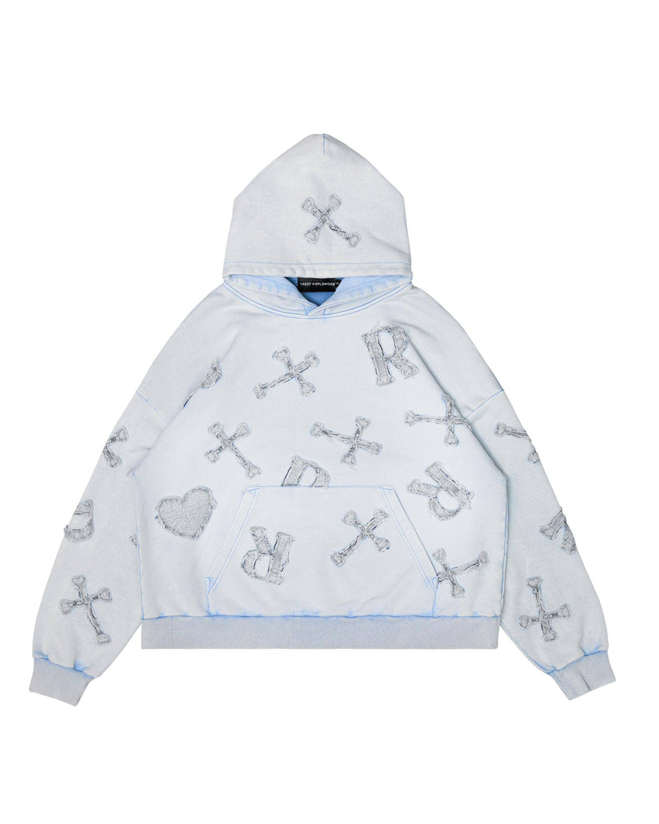 【RACER WORLDWIDE】Washed Patch Hoodie Washed Black Patch Hoodie – Racer Worldwide