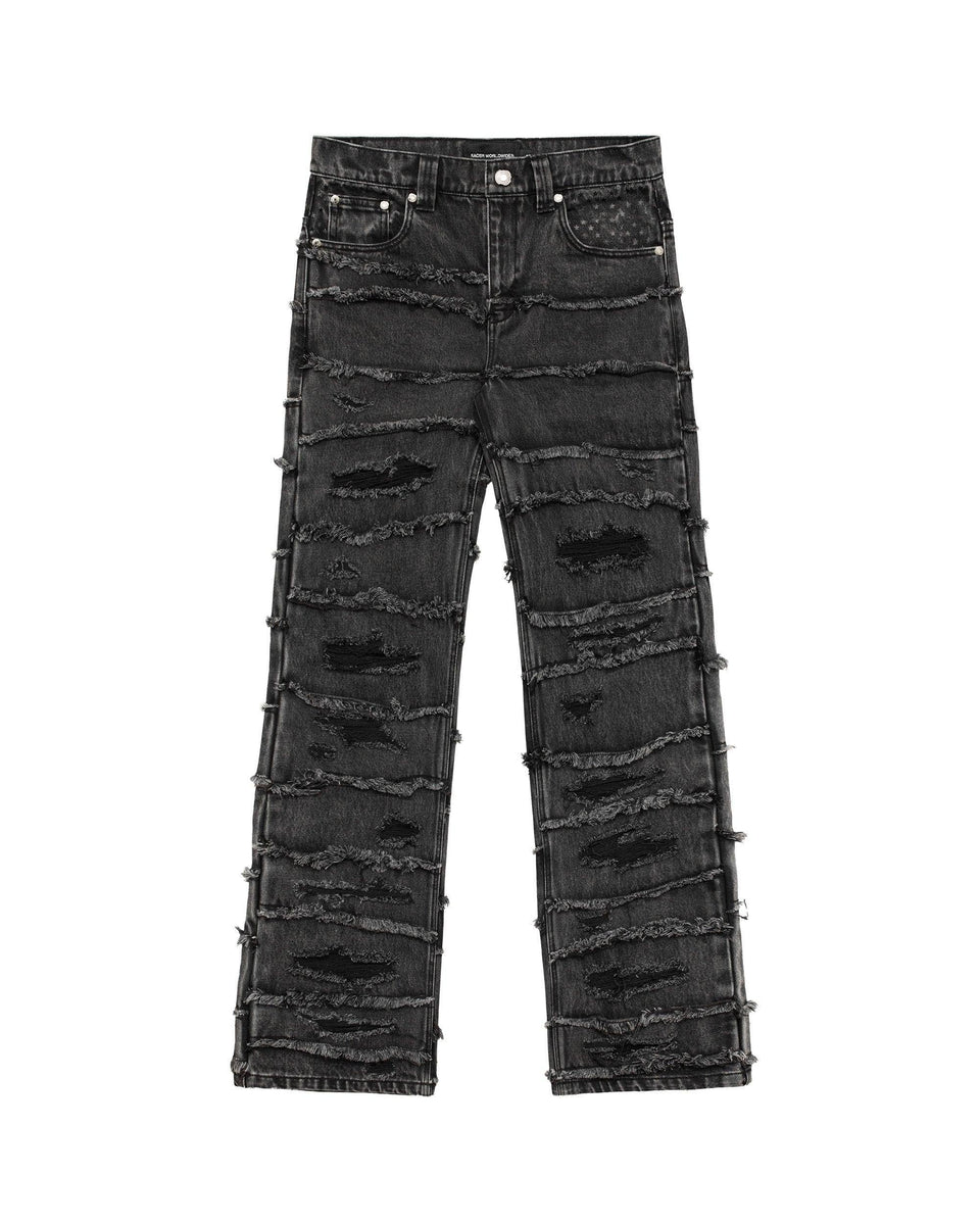 Washed Flag Jeans – Racer Worldwide