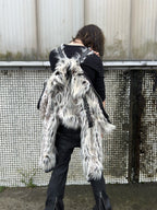 Snow Lynx Fur Bomber