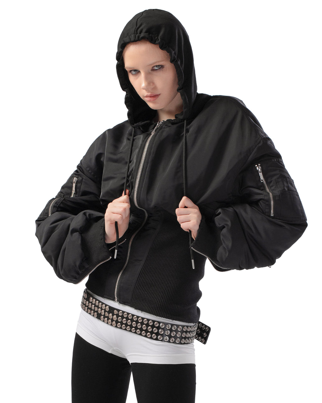 Black Fitted Bomber