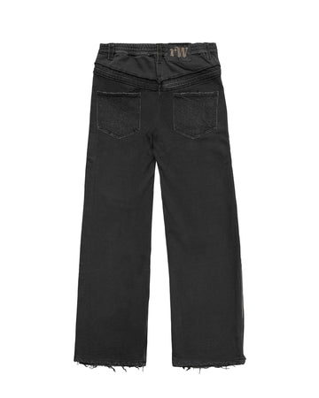 BCO Black Jeans with Patches 30