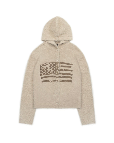 Knit Flag Hoodie