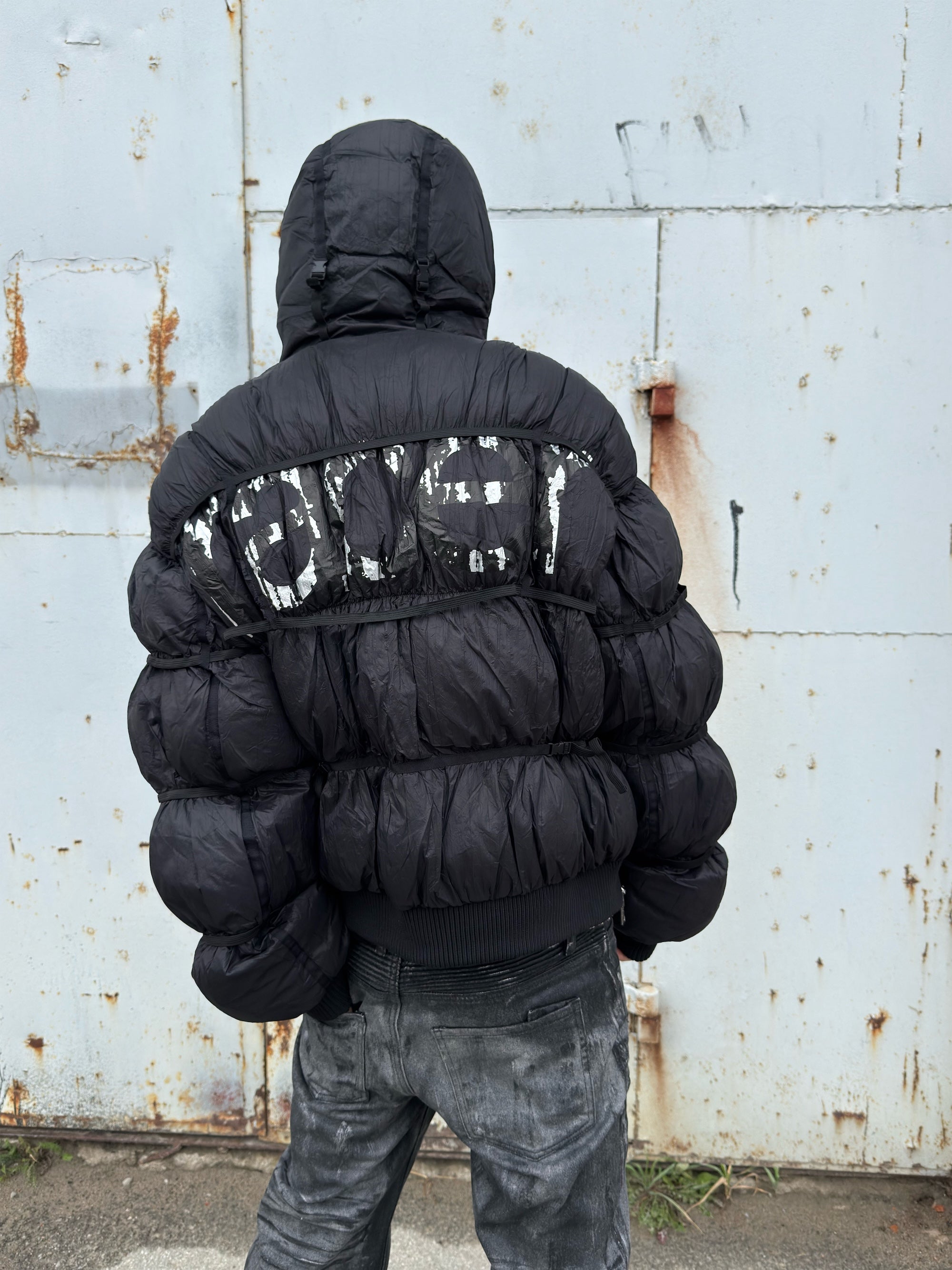 Black Puffer Jacket X – Racer Worldwide