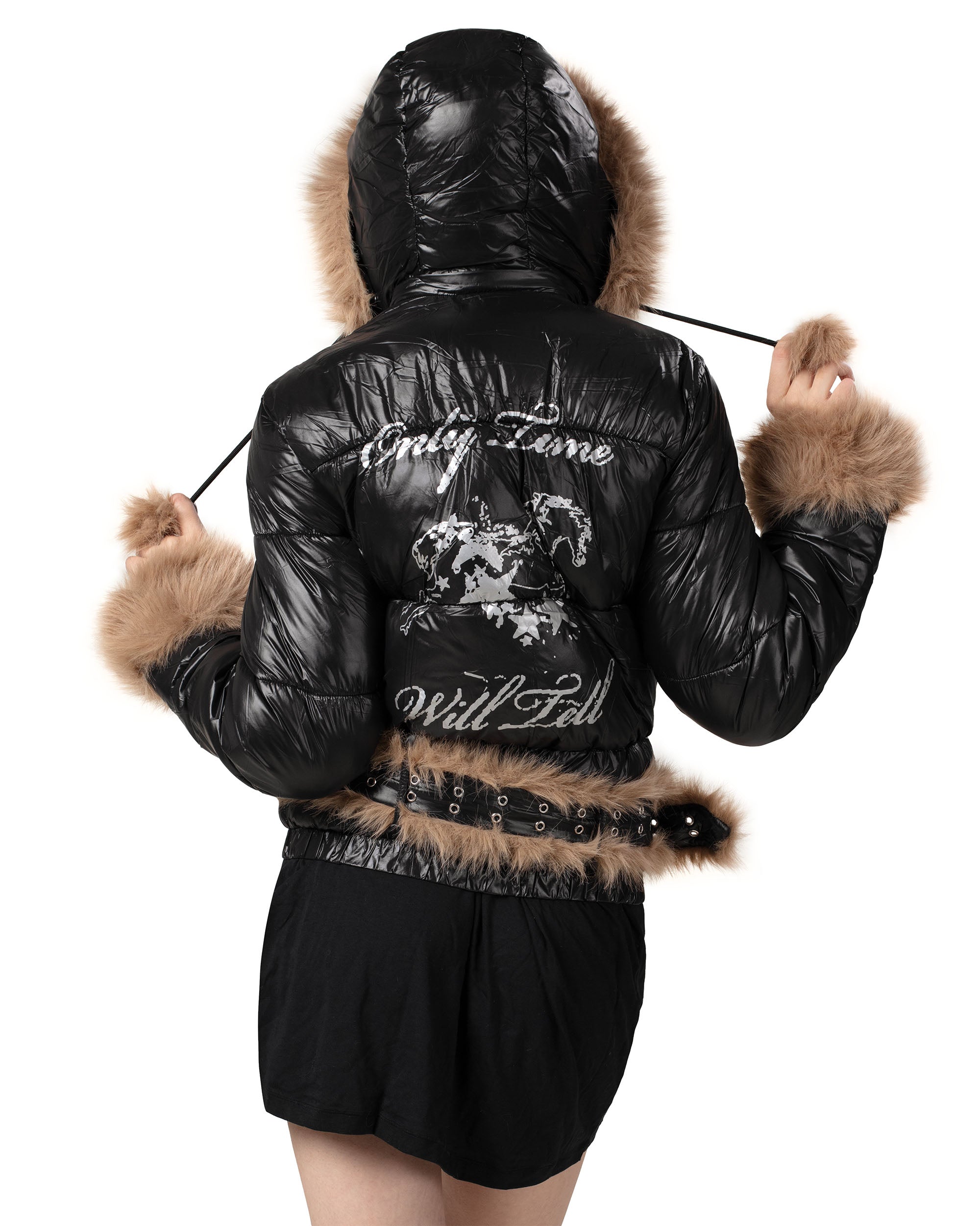 Slim Furry Puffer Jacket – Racer Worldwide