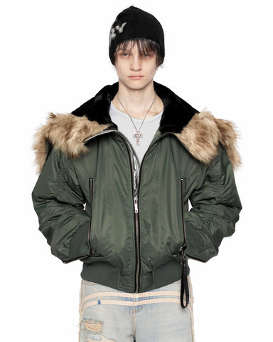 Green Aviator Bomber Jacket – Racer Worldwide
