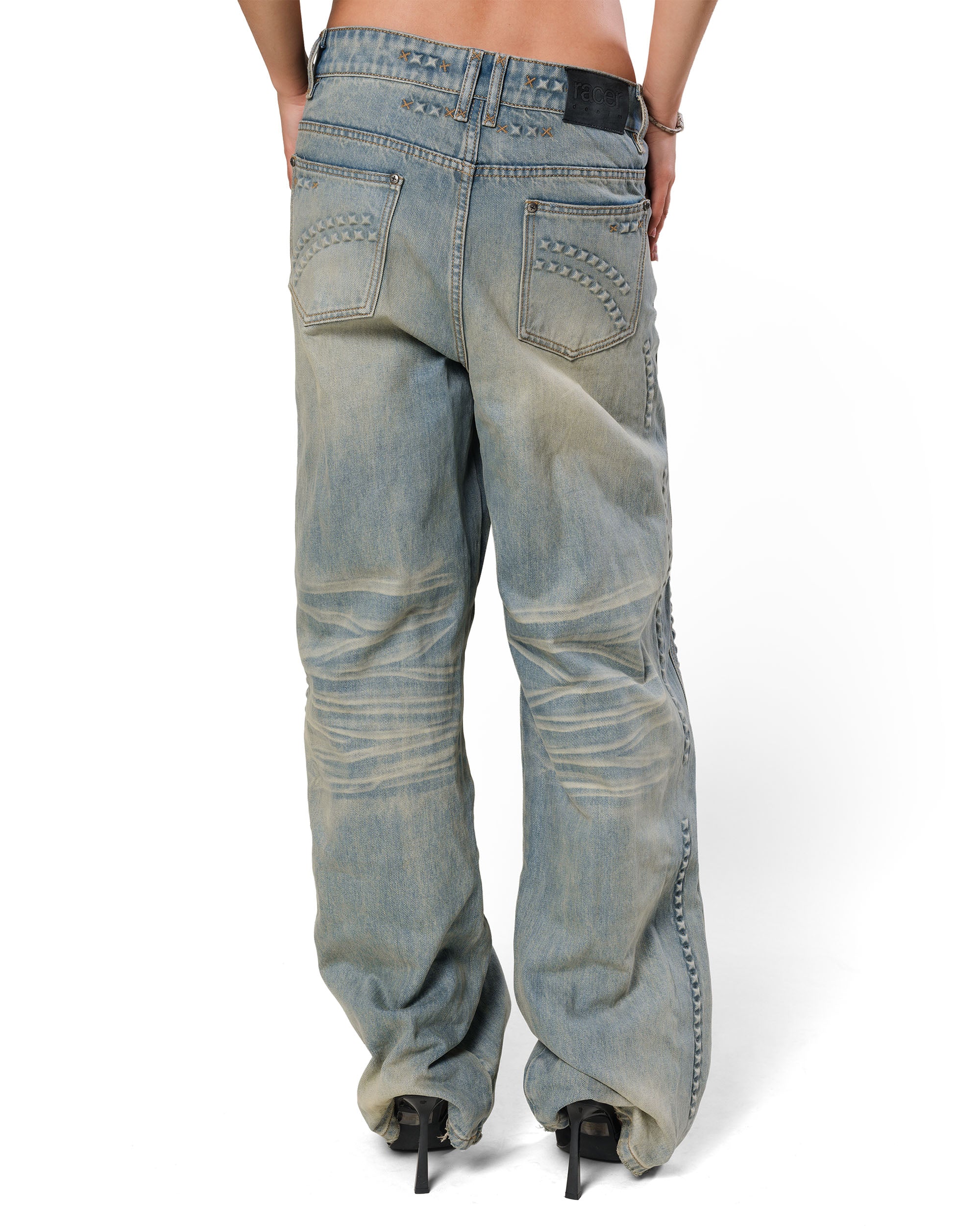 Pyramid Embossed Denim