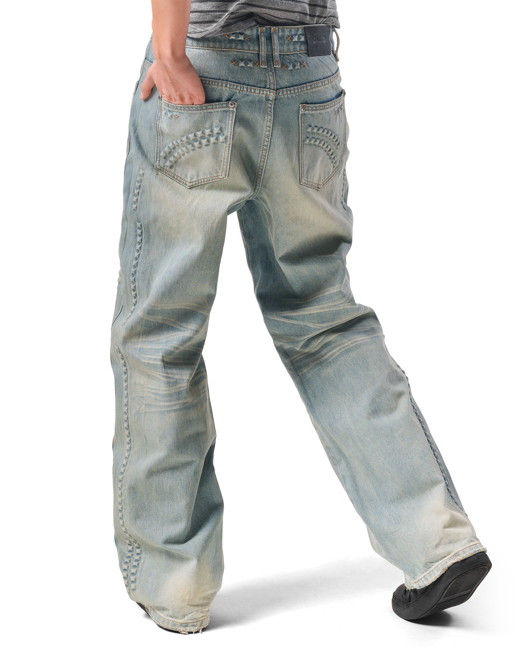 Pyramid Embossed Denim