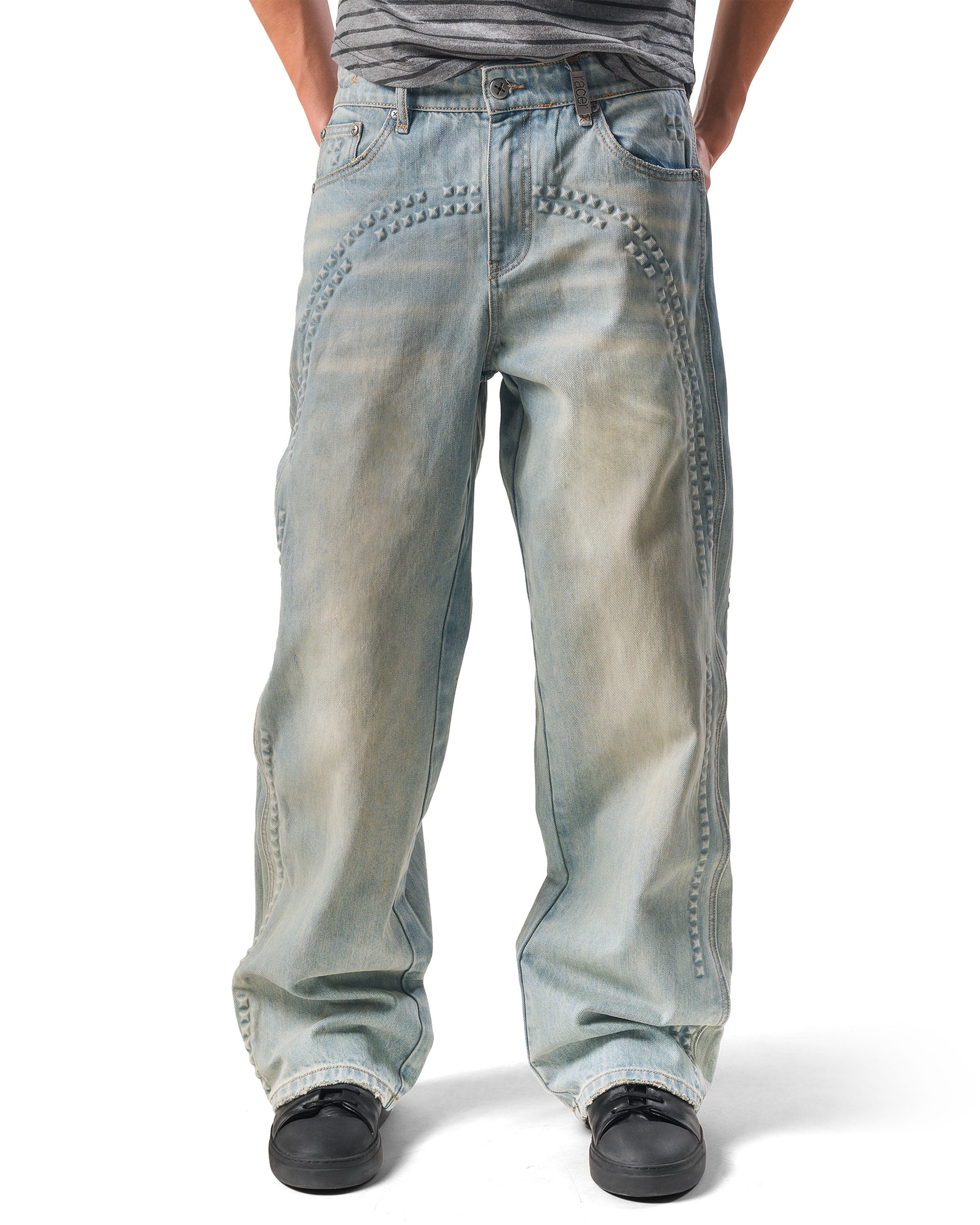 Pyramid Embossed Denim