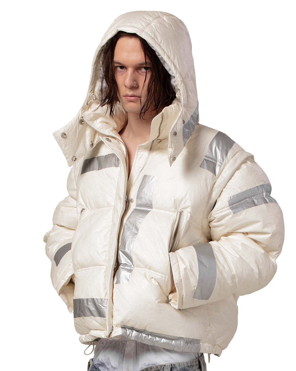 Racer x Barragán Taped Puffer Jacket