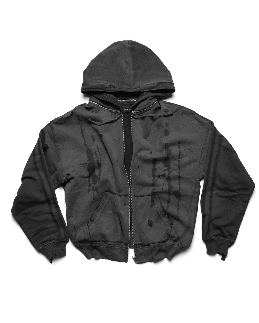 Dark Faded Track Hoodie