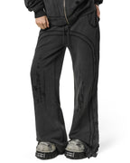 Dark Faded Track Sweatpants