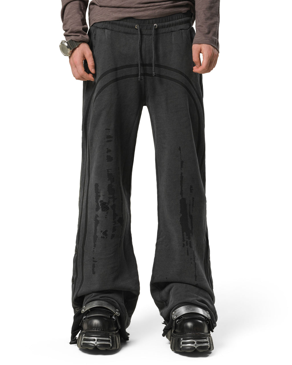 Dark Faded Track Sweatpants