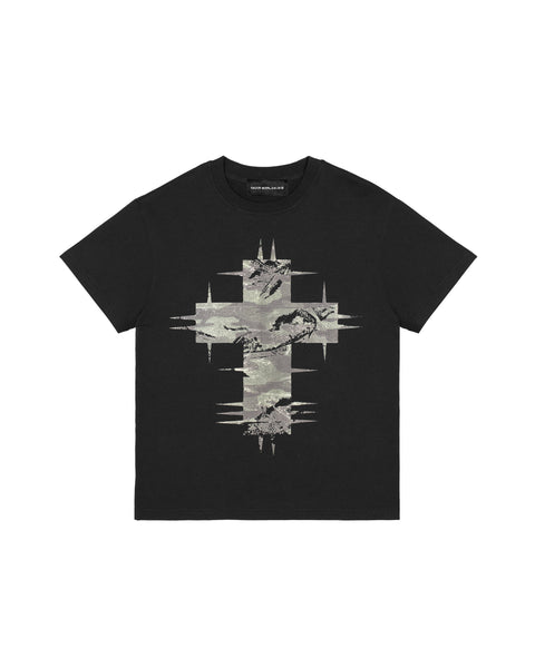 Black Camo Cross T-shirt