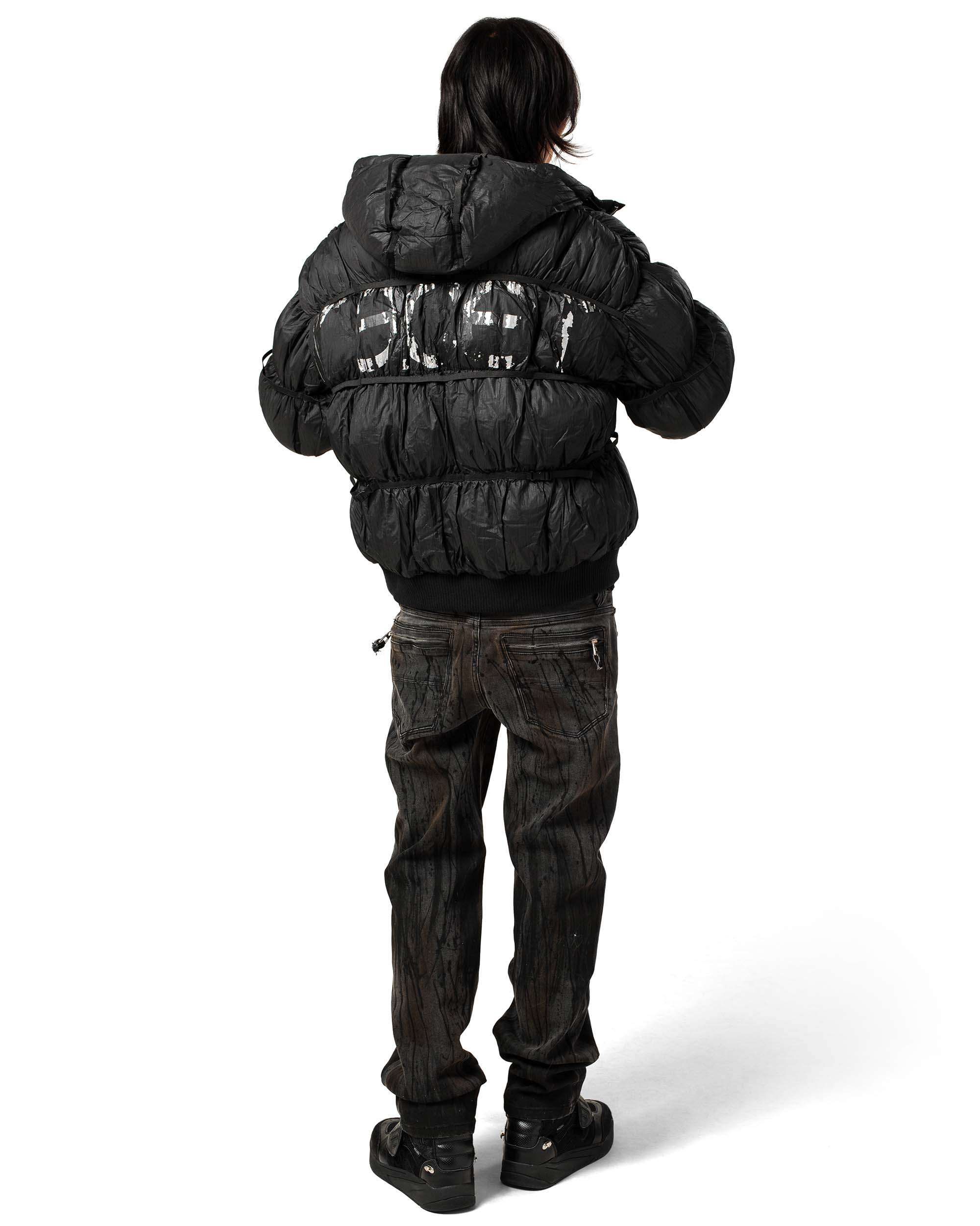 Black Puffer Jacket X – Racer Worldwide