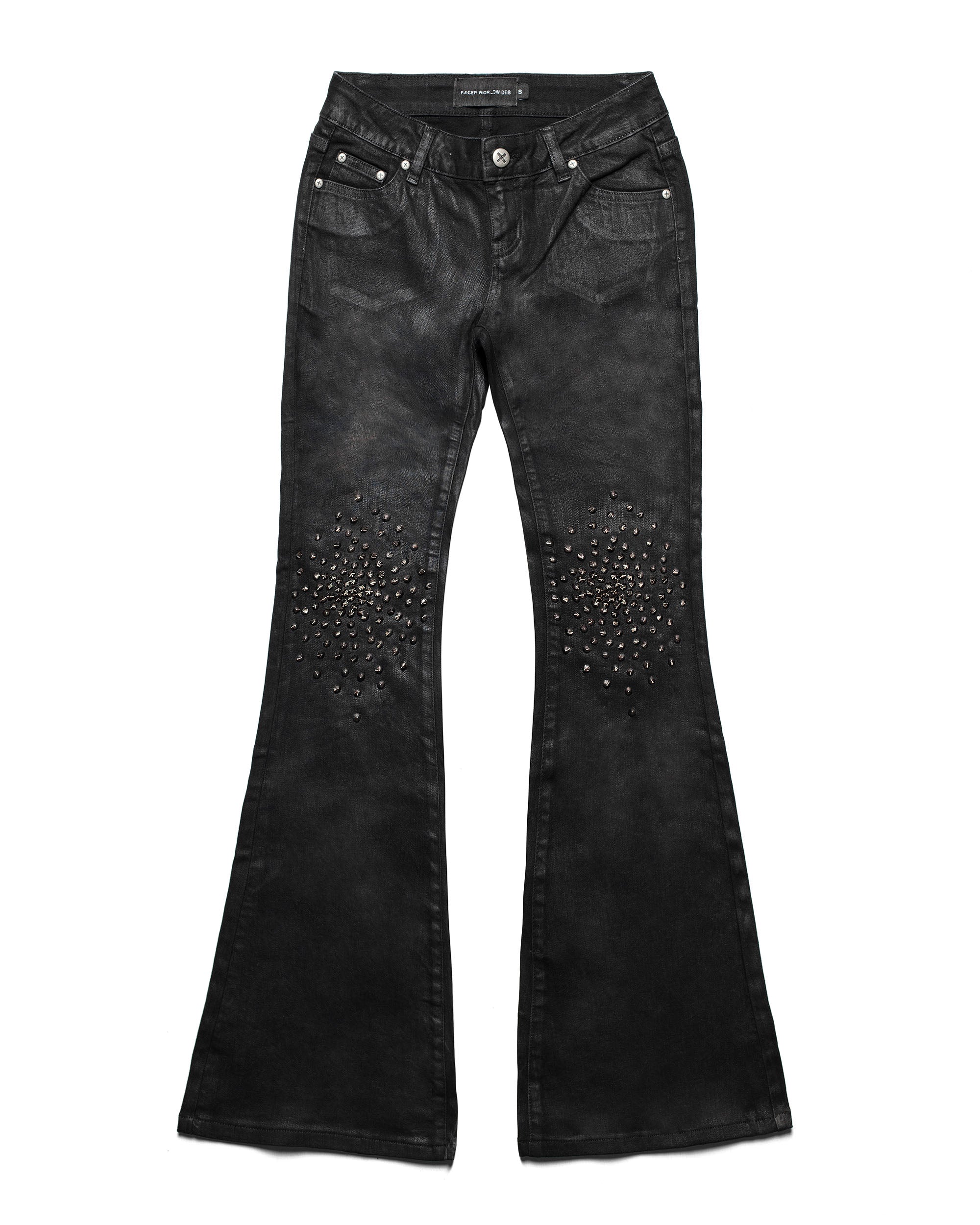 Black Waxed Spike Denim – Racer Worldwide