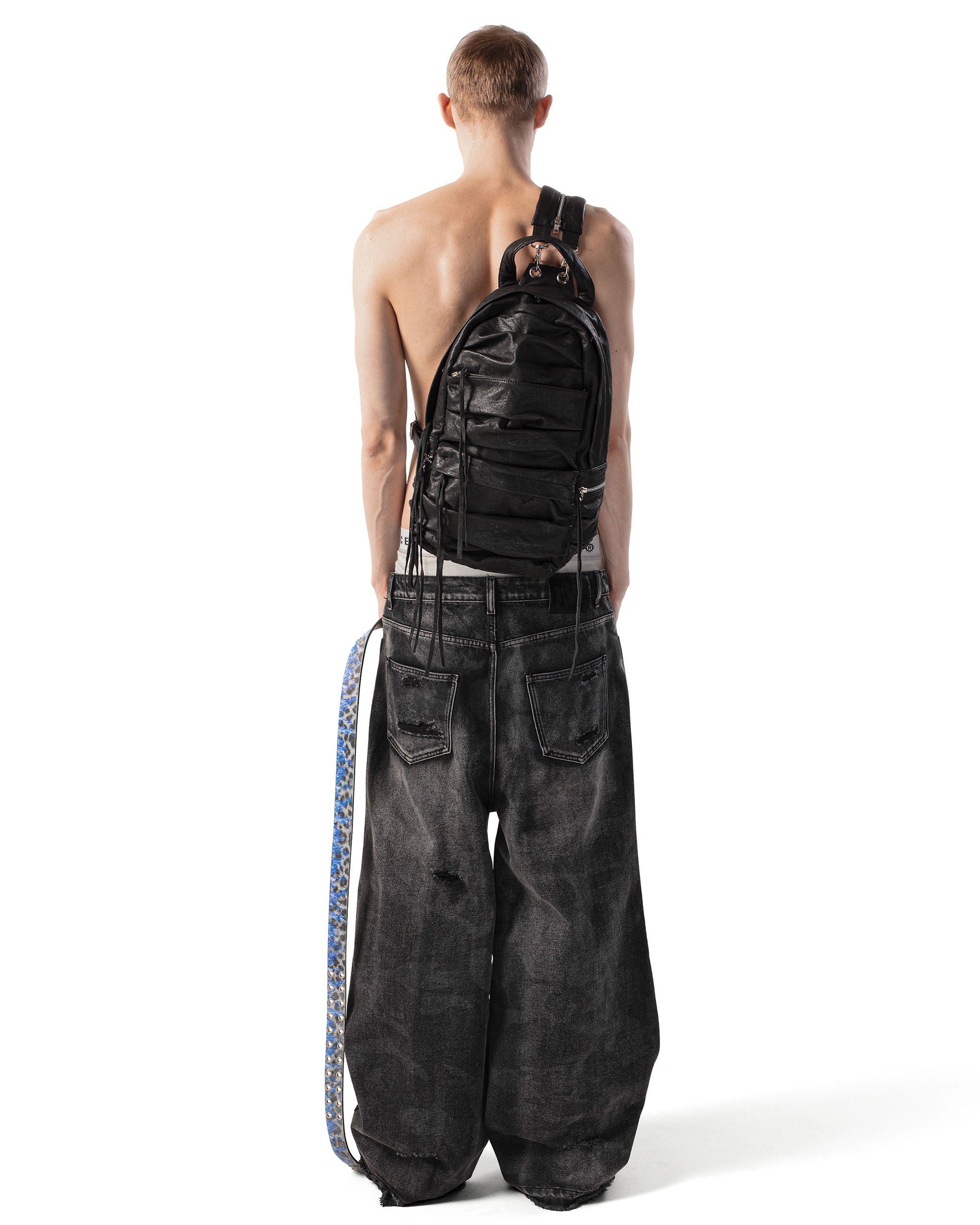 Black Camo Engraved Denim