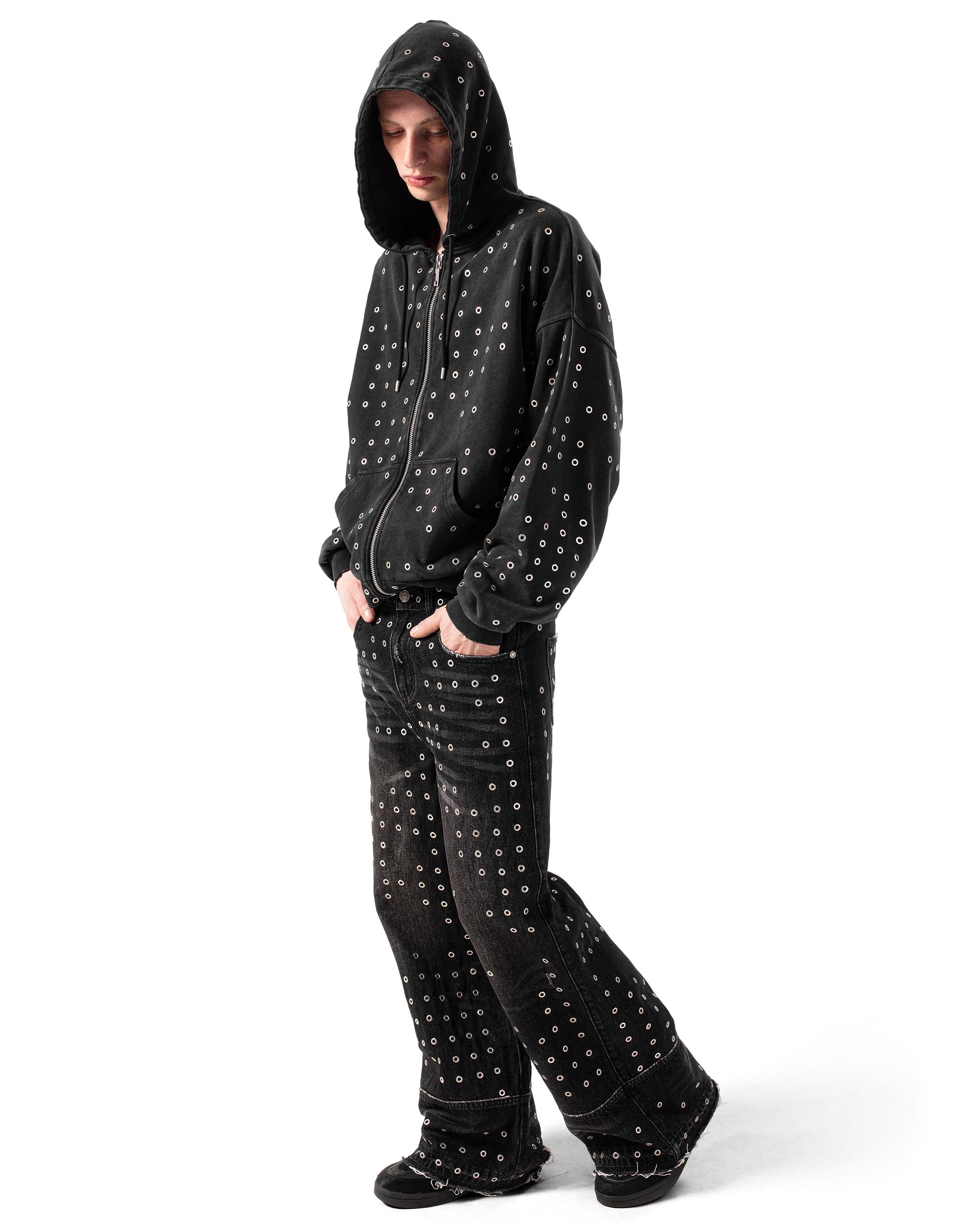 Black Eyelet Hoodie – Racer Worldwide