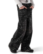 Black Eyelet Denim
