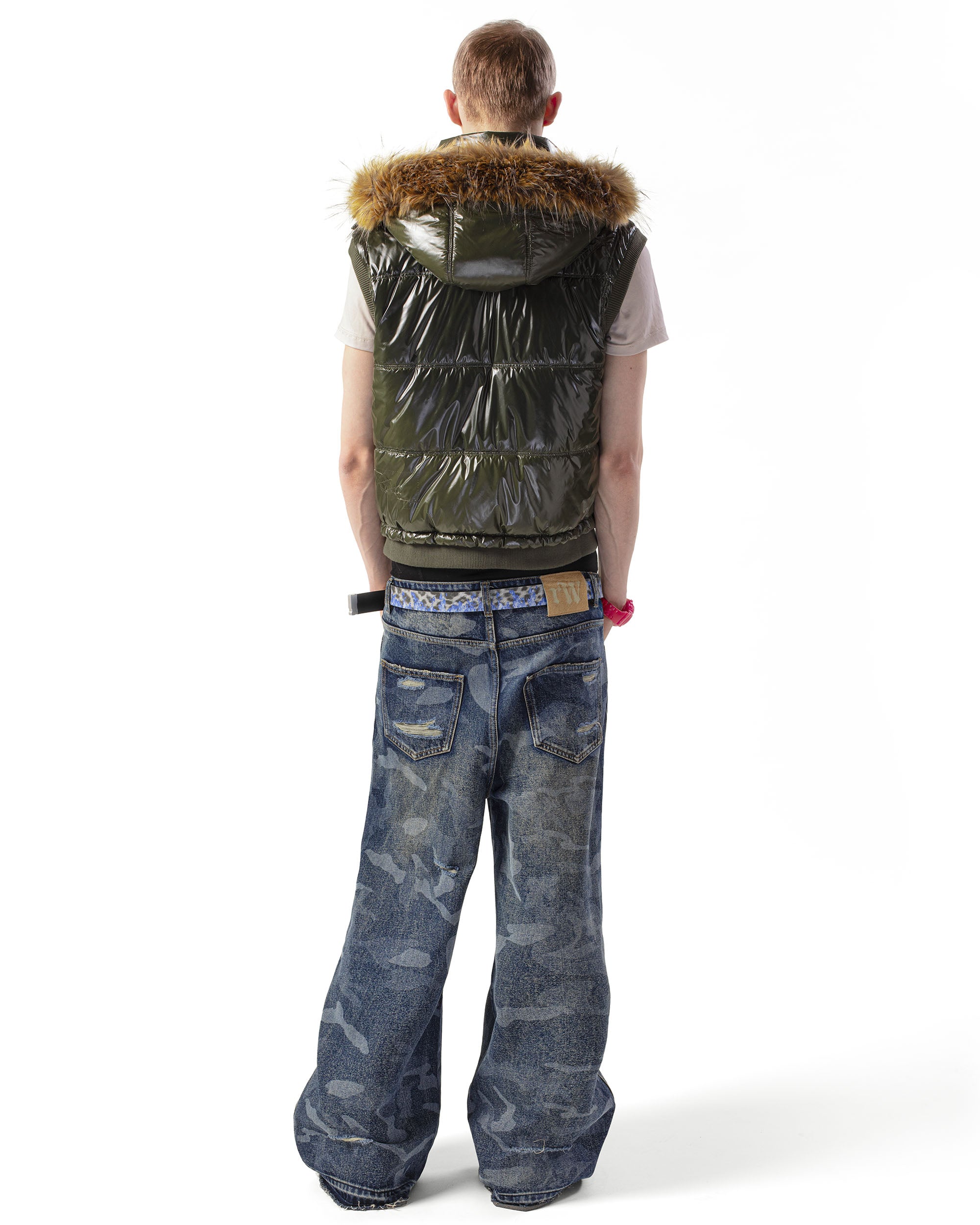 Blue Camo Engraved Denim – Racer Worldwide