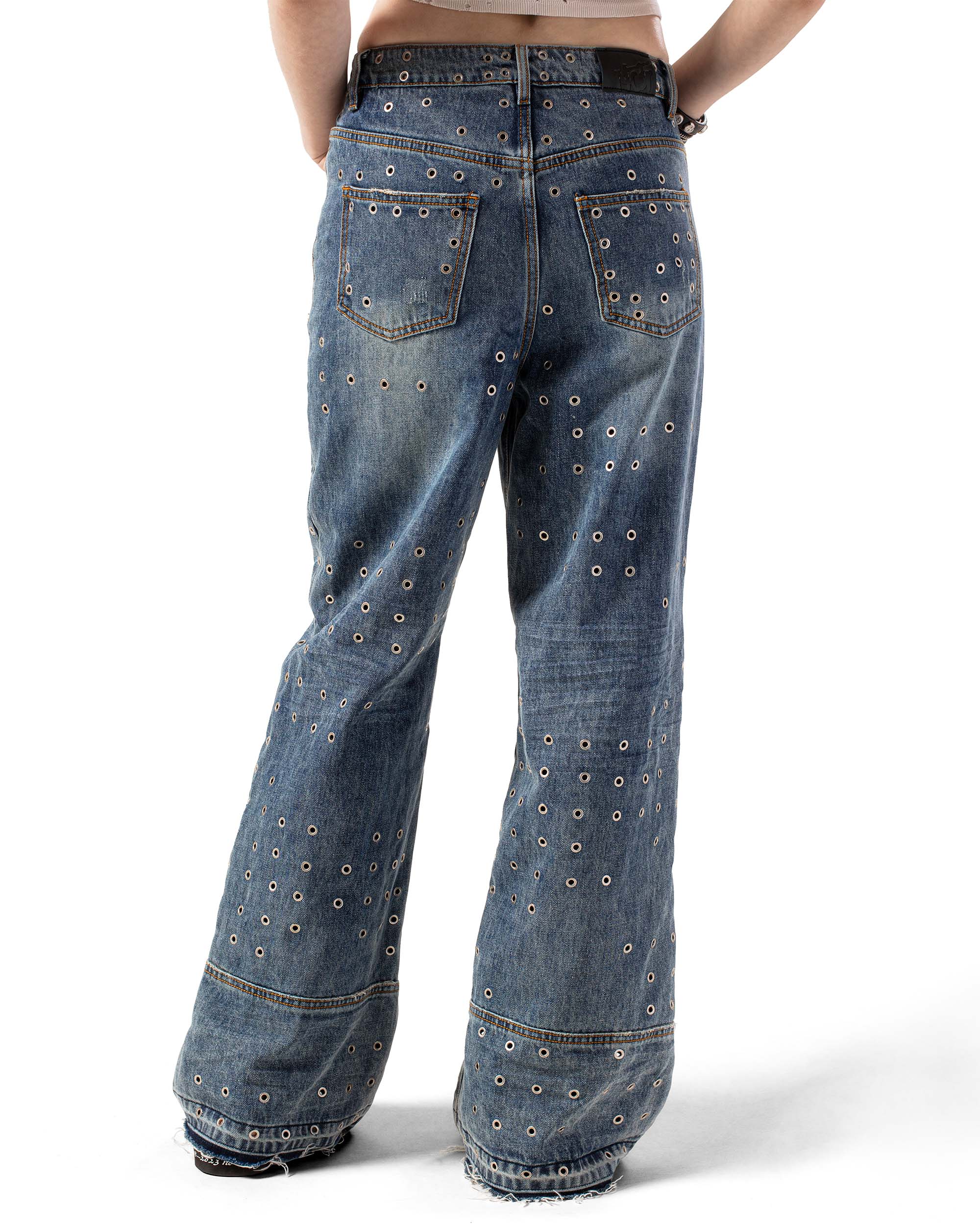 タグ付き新品✨LIMI feu L EYELET DENIM PANTS LIMI feu×TORAICHI DENIM PANTS B – THE SHOP YOHJI YAMAMOTO