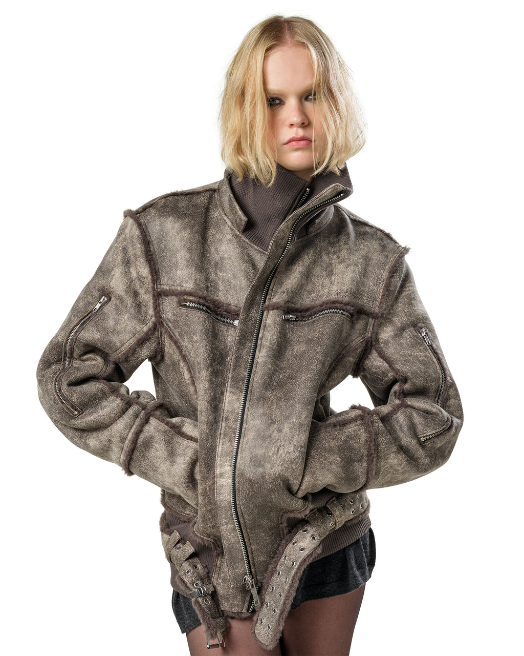 Faded Sheepskin Jacket