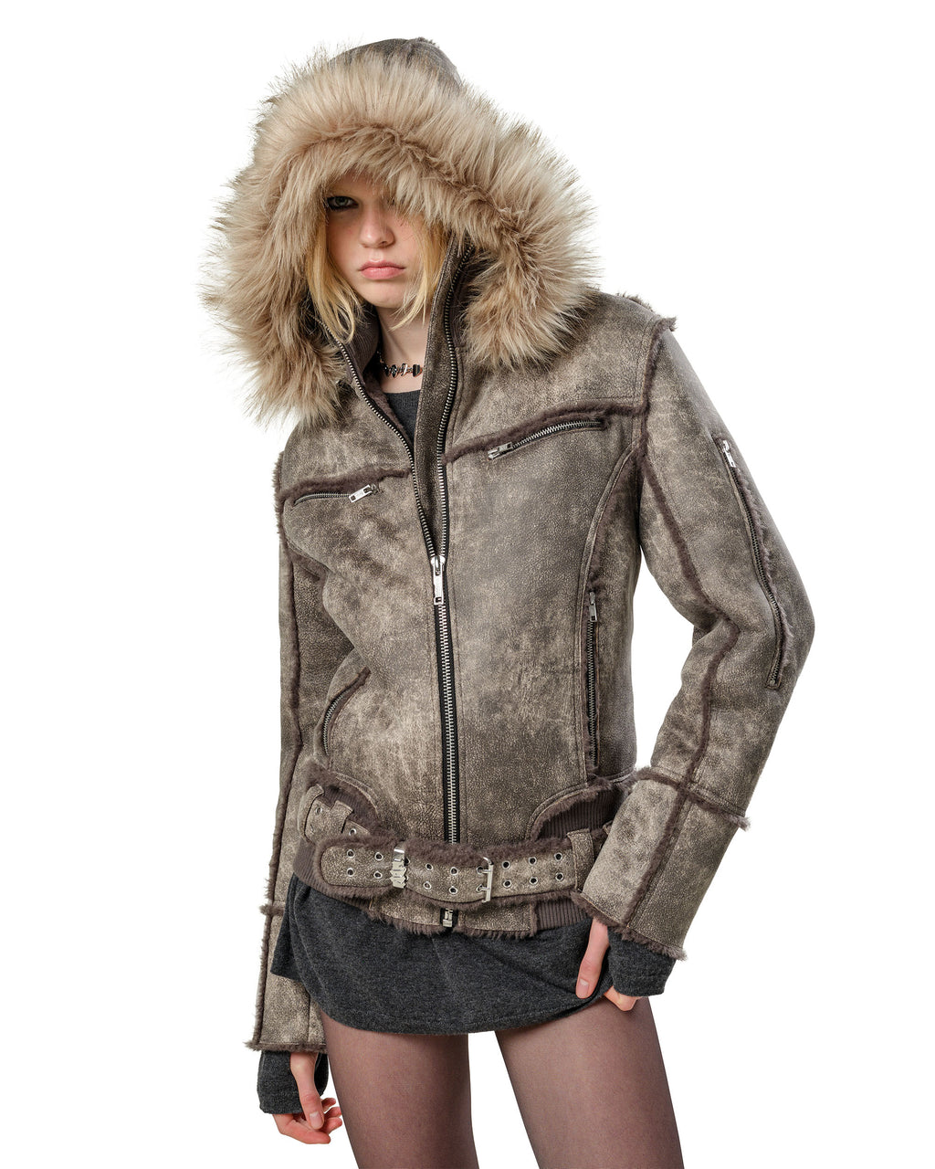 Faded Sheepskin Jacket