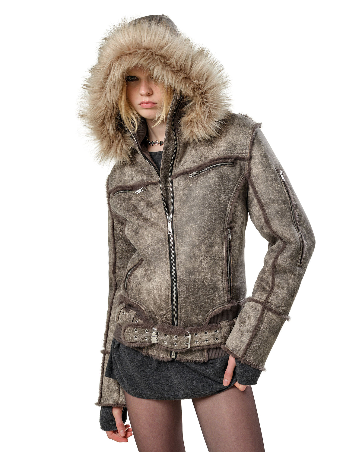 Faded Sheepskin Jacket