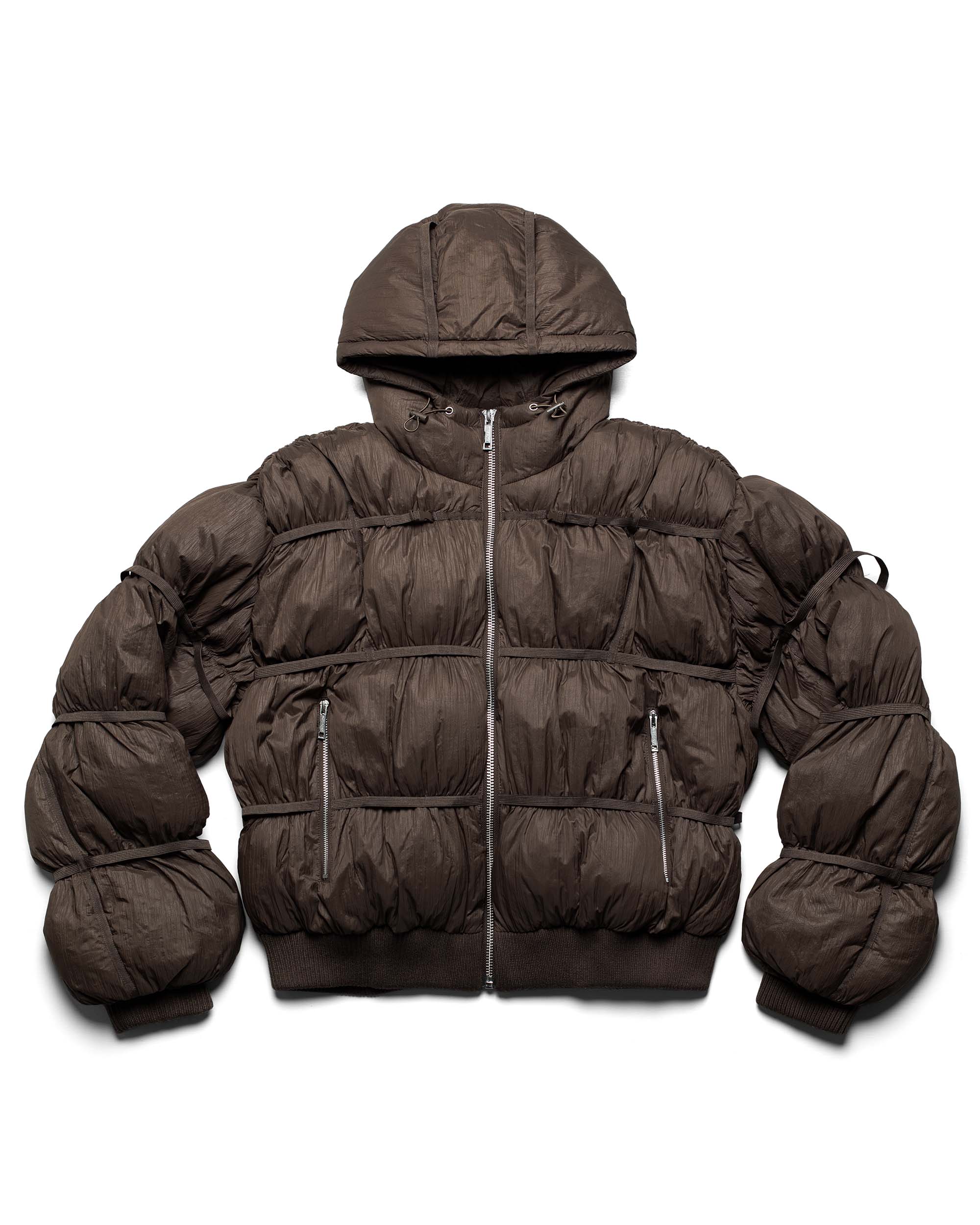 Brown Puffer Jacket X – Racer Worldwide