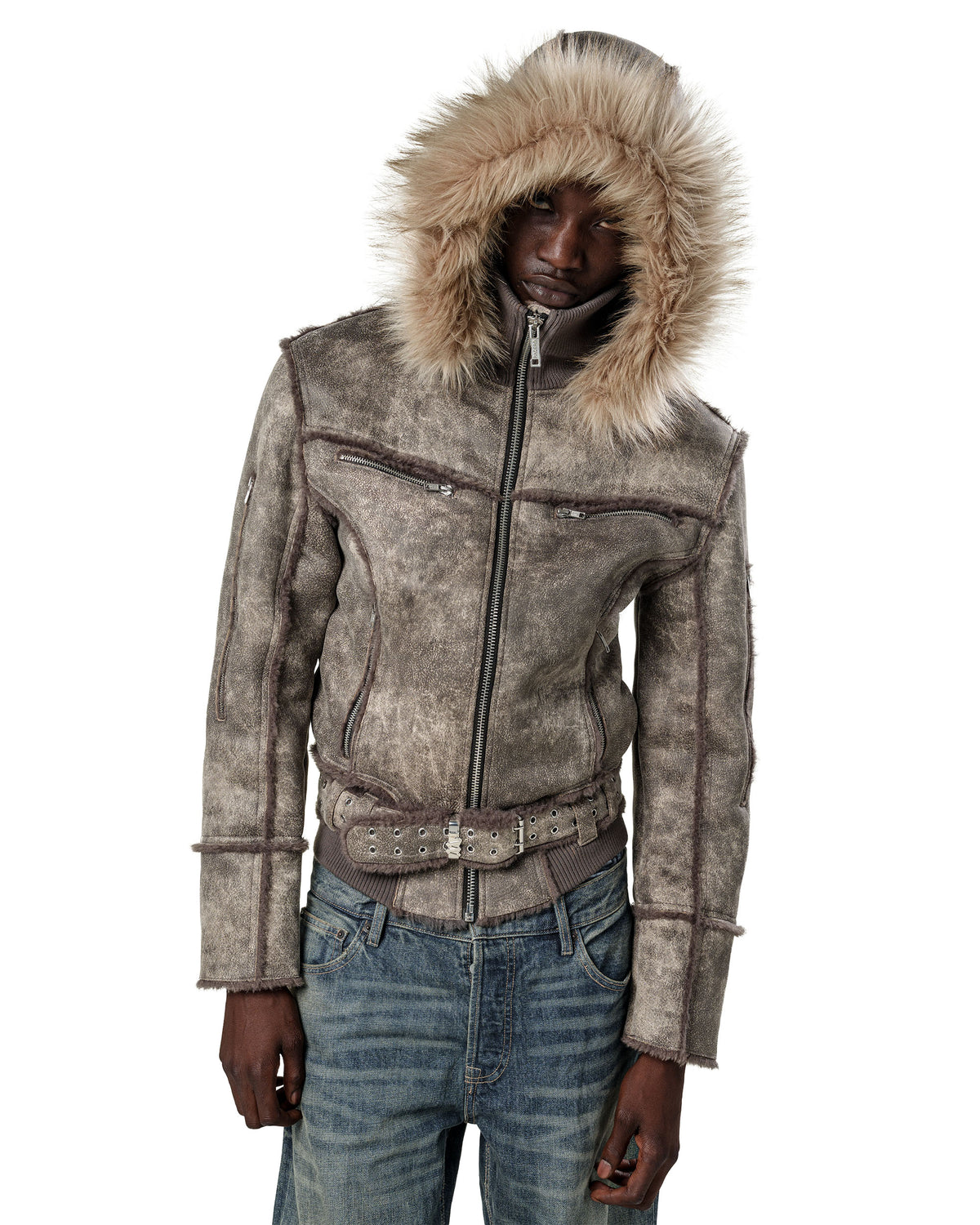 Faded Sheepskin Jacket