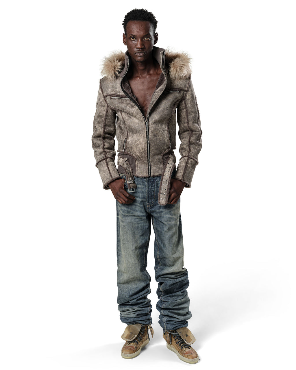 Faded Sheepskin Jacket
