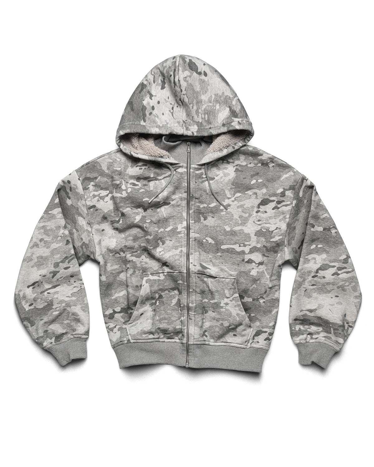 Camo Sherpa Hoodie