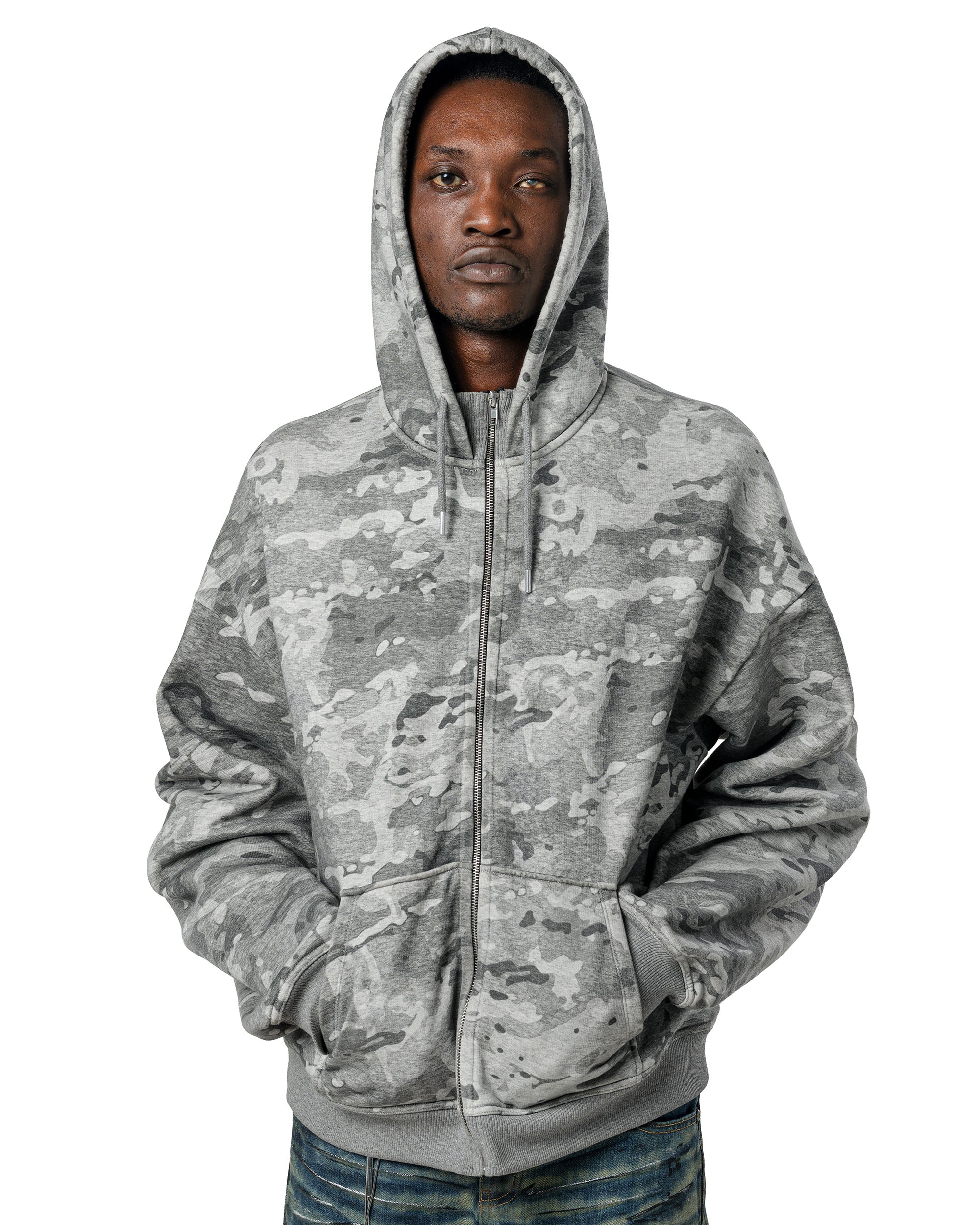 Camo Sherpa Hoodie