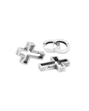 3D Cross 925 Silver Earrings