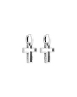 3D Cross 925 Silver Earrings