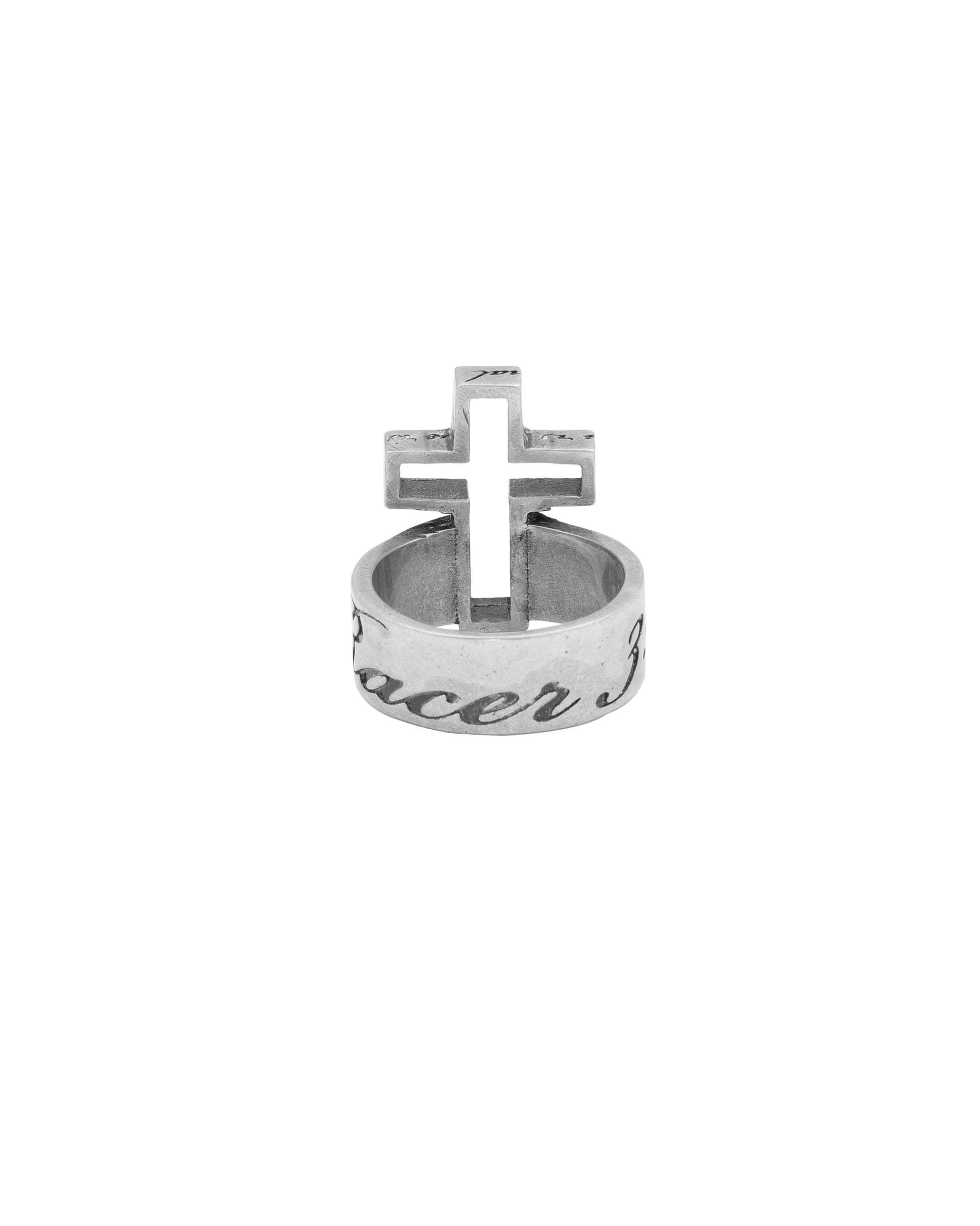 国内で当店のみ Racer Worldwide - 3D Cross 925 Silver Ring 3D Cross 925 Silver Ring – Racer Worldwide