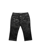 Waxed Denim Curve Capri