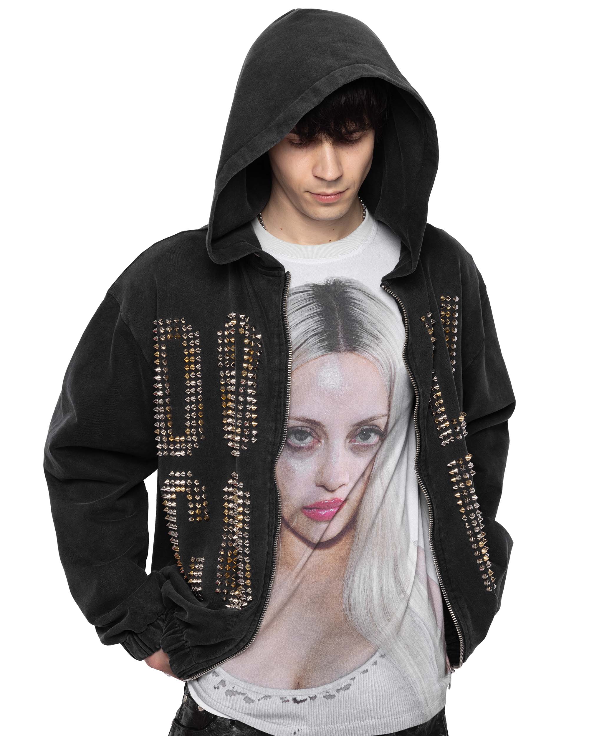 Doll Core Black Spike Hoodie – Racer Worldwide