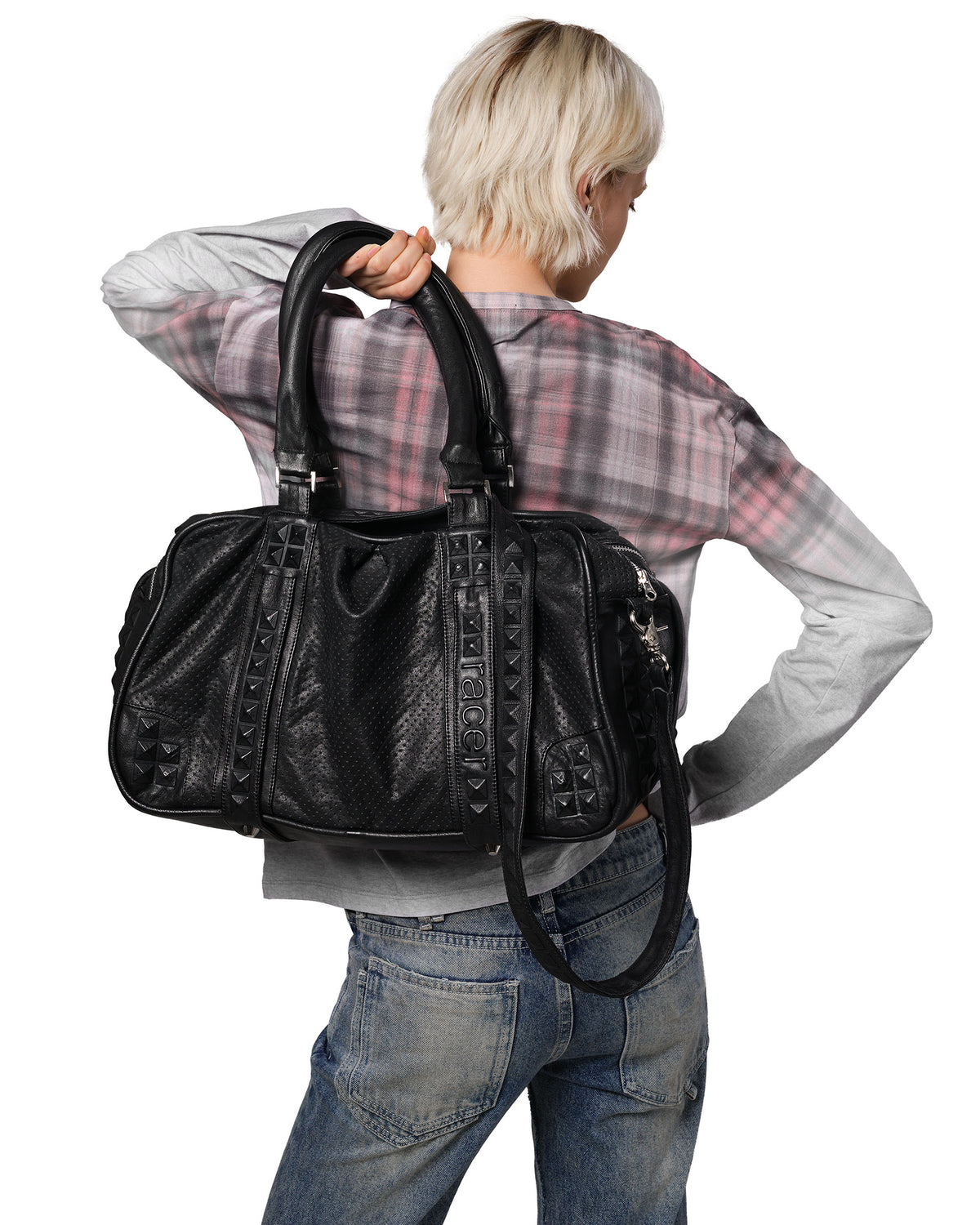 Embossed Leather Bag – Racer Worldwide