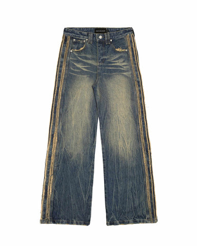 パンツ racer world wide Wide Denim Jeans Blue SK8 Denim – Racer Worldwide