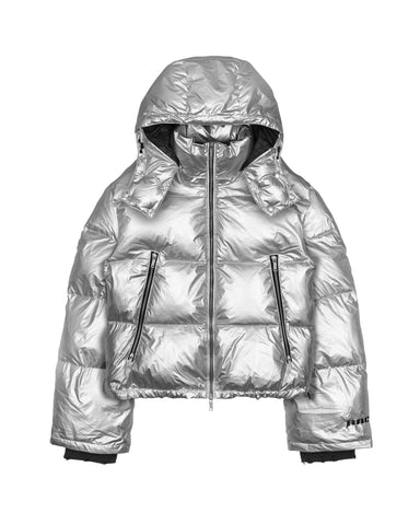 ジャケット・アウター remake frill jaket Lars Amadeus Metallic Jacket for Men's Solid Zipper Sparkle