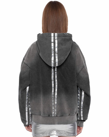 Faded Silver Track Hoodie – Racer Worldwide