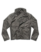 Faded Asymmetrical Moto Jacket