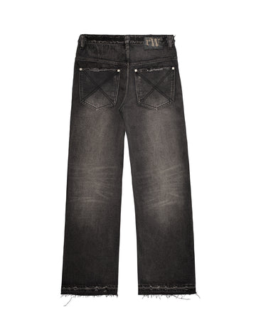 Washed Black Patch Jeans – Racer Worldwide