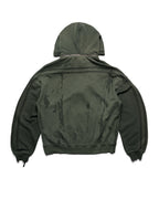 Green Faded Track Hoodie