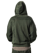 Green Faded Track Hoodie